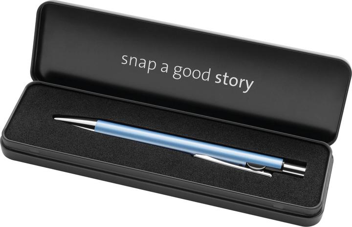 Actual product image Pelikan Ballpoint pen Snap Metalic K10 Frost blue in case (Blue, Frost blue, 1 x)
