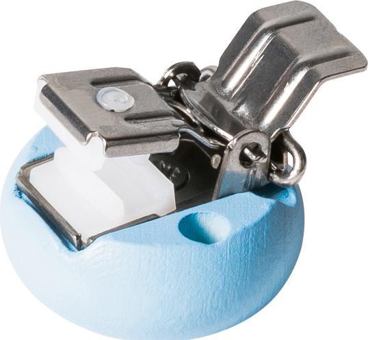 Produktbild Knorr Prandell Holzclip, Durchmesser: 30 mm, pastellblau Buchen- / Ahornholz, frei von Phtalaten und speichel- u... (1 x)