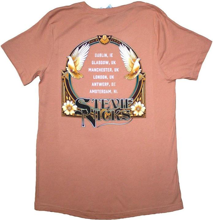 Actual product image Stevie Nicks Womens/Ladies Tour '24 Retro Photo Back Print T-Shirt (XL)