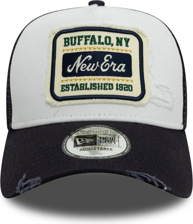 Actual product image New Era Distress Vintage Mesh Trucker Cap - BRAND PATCH (One size)