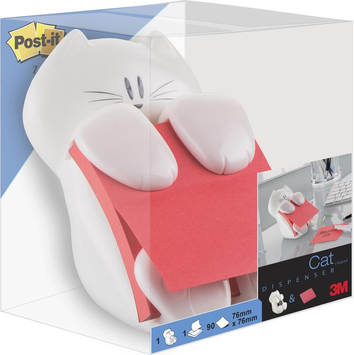 Post-it Gatto dispensatore (76 x 76 mm)