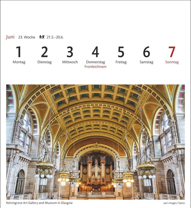 Produktbild Harenberg Schottland Sehnsuchtskalender 2026 - Wochenkalender mit 53 Postkarten (Deutsch)
