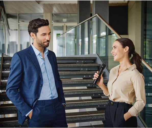 Produktbild RØDE Interview PRO Drahtloses Mikrofon mit Windschutz Schwarz