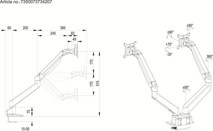 Image du produit Multibrackets MB Table Stand Duo (Tables, 32")