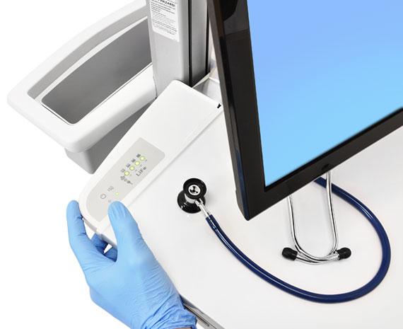 Image du produit Ergotron EMR Cart with LCD Arm, LiFe Powered - Chariot pour écran LCD / équipement PC - Ku