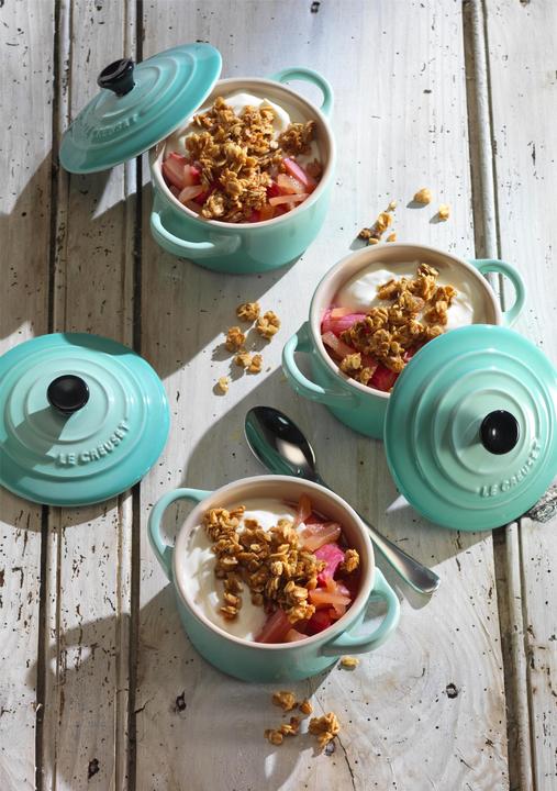 Image du produit Le Creuset Mini-Cocotte set de 4 "rouge four" 0,2 litre (10 cm, Cocotte + faitout, Céramique)