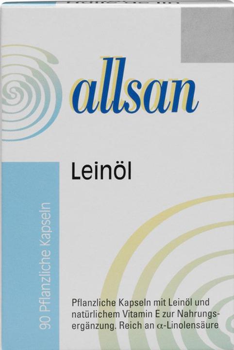 Actual product image Allsan Linseed oil (90 Piece, Capsules, 140 g)