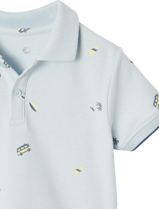 Vertbaudet Jungen Poloshirt mit Allover-Print