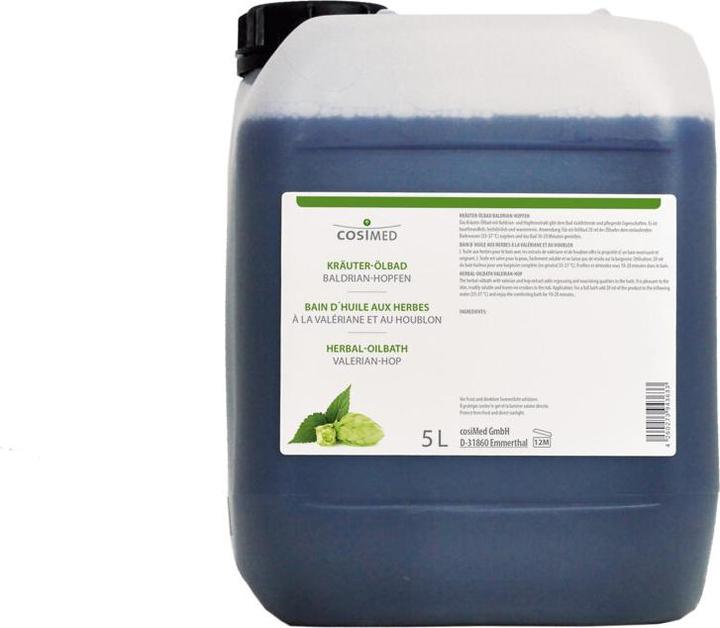 cosiMed Kräuter-Ölbad Baldrian-Hopfen 5 Liter (5000 ml)