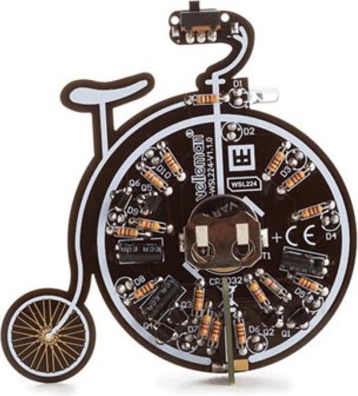 Produktbild Whadda Fahrrad im Retro-Design - Lern-Bausatz zum Löten
