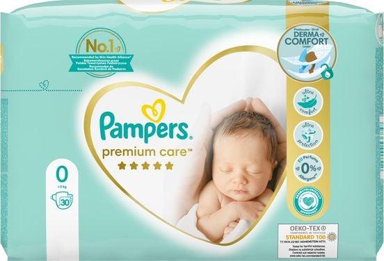 Image du produit Pampers Couches Prima (Taille 0, Pack, 30 pièce(s))