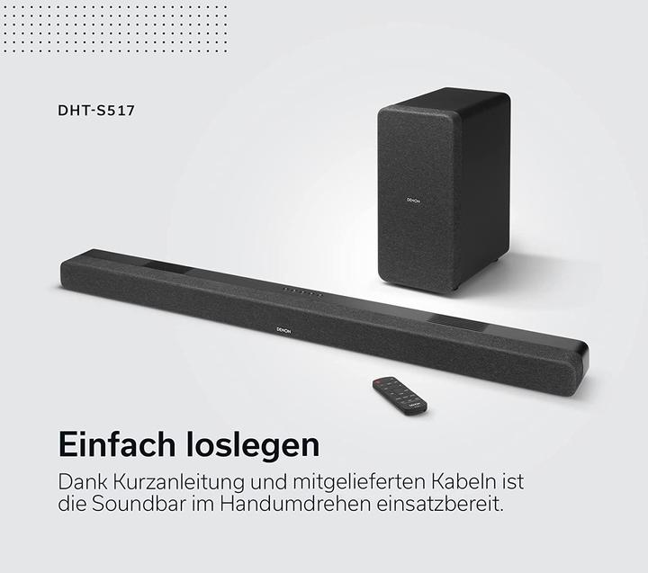 Actual product image Denon DHT-S517 (150 W, 3.1.2 Channel)