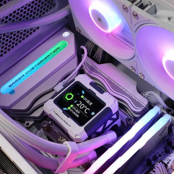 Actual product image Thermalright Frozen Warframe 360 White ARGB - AIO, 360mm, LCD