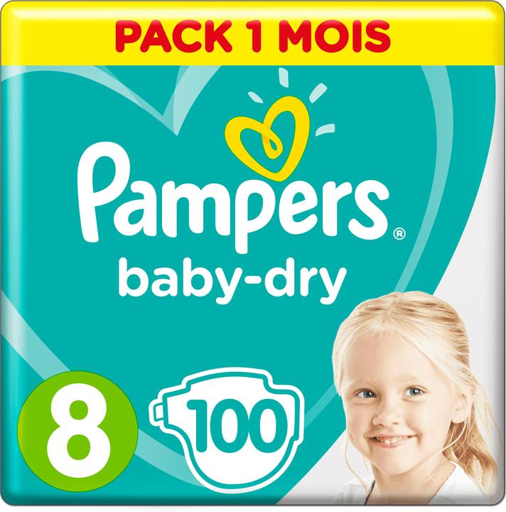Pampers Baby Dry (Gr. 8, Monatsbox, 100 Stück)