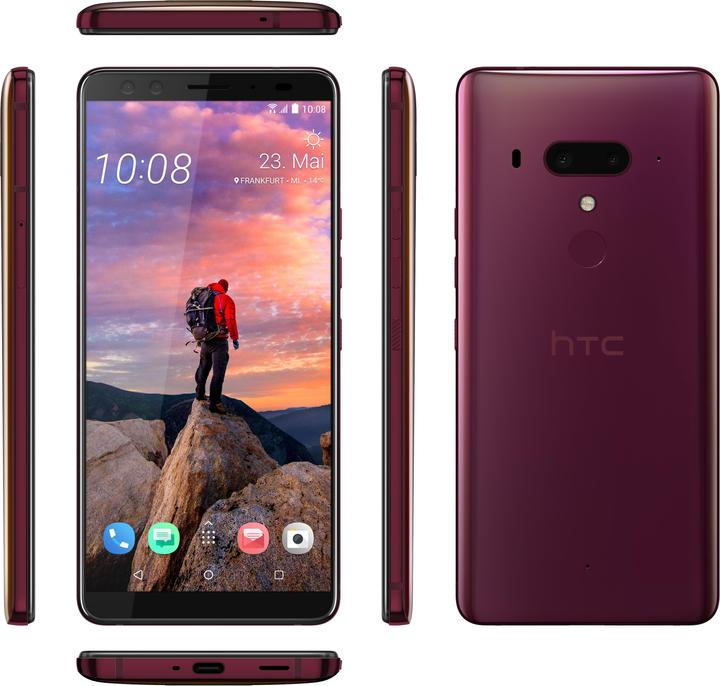 Actual product image HTC U12+ (64 GB, Flame Red, 6", Hybrid Dual SIM, 12 Mpx, 4G)