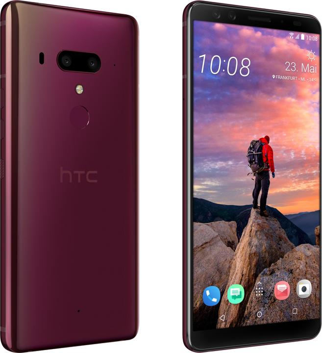 Actual product image HTC U12+ (64 GB, Flame Red, 6", Hybrid Dual SIM, 12 Mpx, 4G)