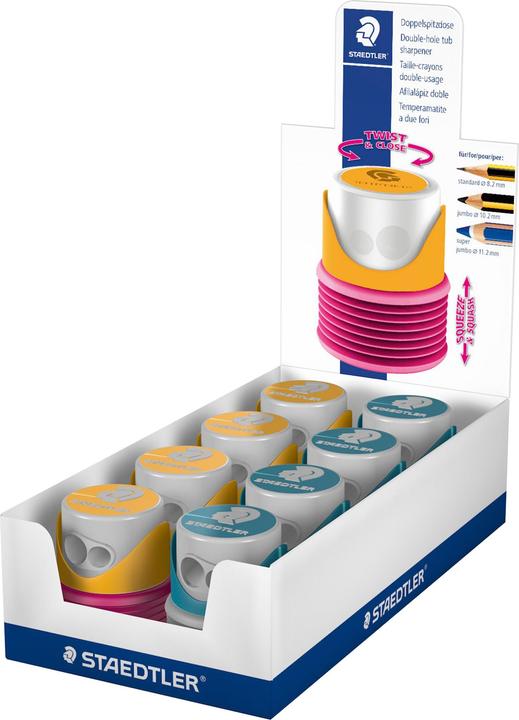 Staedtler Pack of 8 Jumbo Sharpeners 3 in
