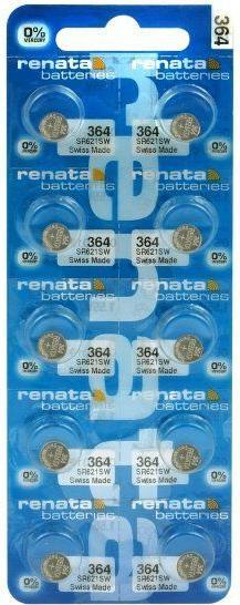 Image du produit Renata 364 / SR621SW (10 pcs, SR60, 19 mAh)