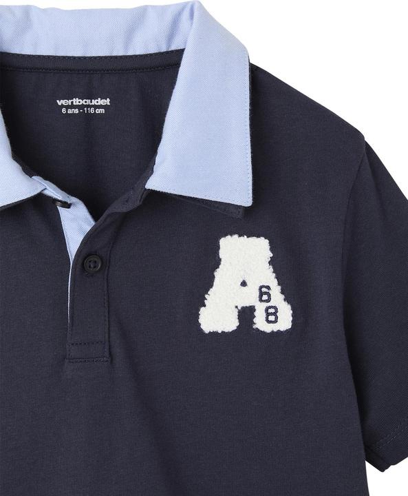 Image du produit Vertbaudet Jungen Poloshirt mit doppeltem Kragen und Recycling-Baumwolle (140)