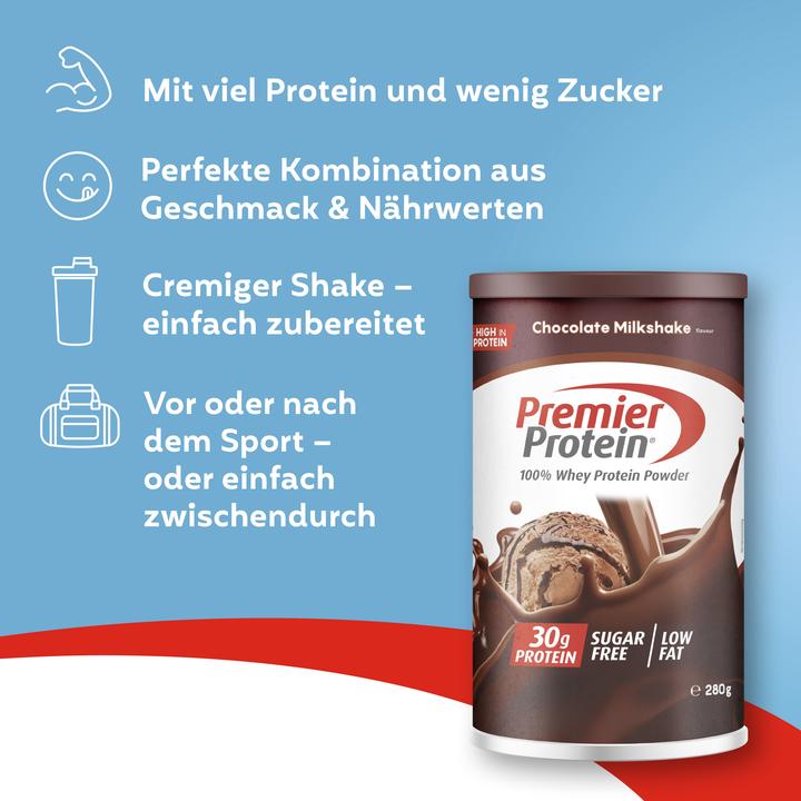 Produktbild Premier Protein PremierProteinWheyChocoPowder280g (1 Stk., 280 g)