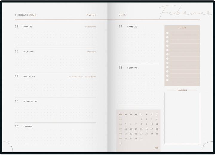 Immagine prodotto Ridoide Agenda settimanale Design Line 2025 150703525 1W/2S Explore IT 14,8x21cm (A5, Tedesco)