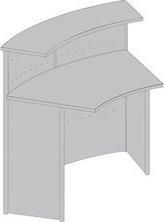 Actual product image Kerkmann Genua add-on counter beech, silver 118.0 x 70.0 x 115.0 cm