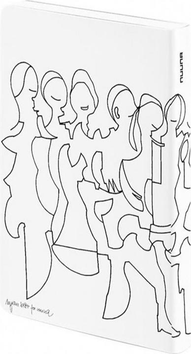 Actual product image Nuuna Notebook Graphic S Friends by Myriam B 15 x 10.8 cm, Dot (15 x 10.8 cm, Dotted, Soft cover)
