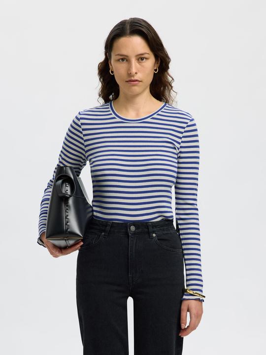 Produktbild Selected Femme Slfanna Ls Crew Neck Tee Str Noos (L)