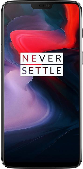 Produktbild OnePlus 6 (128 GB, Midnight Black, 6.28", Dual SIM, 16 Mpx, 4G)