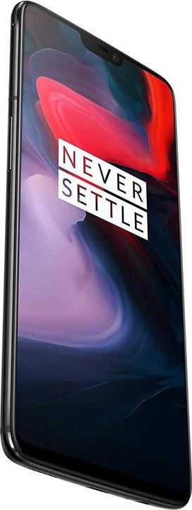 Produktbild OnePlus 6 (128 GB, Midnight Black, 6.28", Dual SIM, 16 Mpx, 4G)