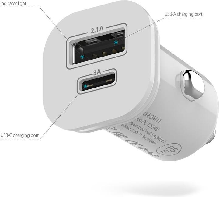 Immagine prodotto Dodocool DA111 Mini doppio caricatore da auto USB