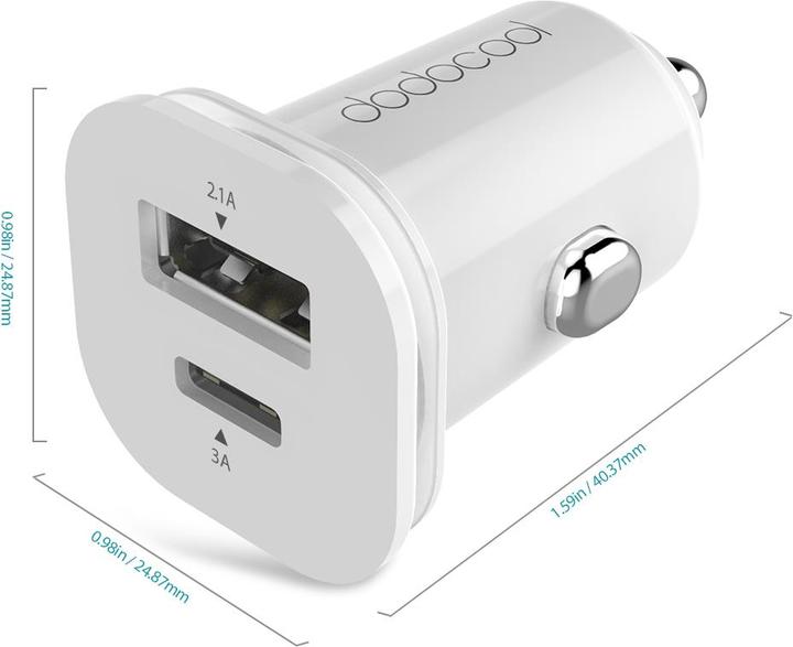 Immagine prodotto Dodocool DA111 Mini doppio caricatore da auto USB