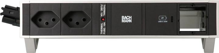 Produktbild Bachmann Tischsteckdosenleiste DESK 2, 2x T13, 1x USB C, 1x Custom (2 x, Typ 13, 0.20 m)