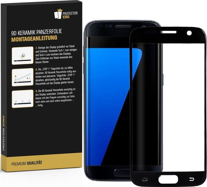 Produktbild Protectorking 3x Ceramic-Glass Full Cover HD Klar (3 Stück, Samsung Galaxy S7 Edge)