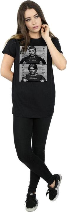 Immagine prodotto Supernatural Maglietta Winchester Mugshot in cotone da donna/ragazzo (L)