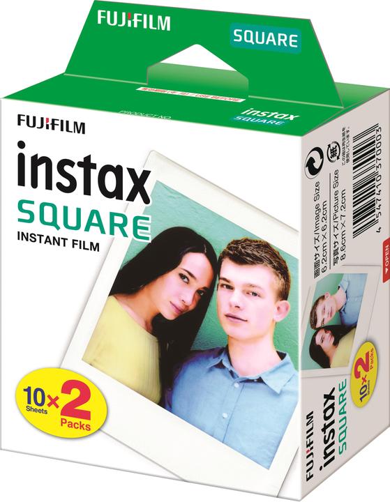Fujifilm Instax Square 10 sheets 2-pack (Instax Square SQ6, Instax SQ10, Instax Square SQ10)