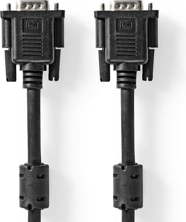 Produktbild Nedis VGA-Kabel | VGA Stecker | VGA Stecker | Vernickelt | Maximale Auflösung: 1280x768 | 5.00 m | R (5 m, VGA)