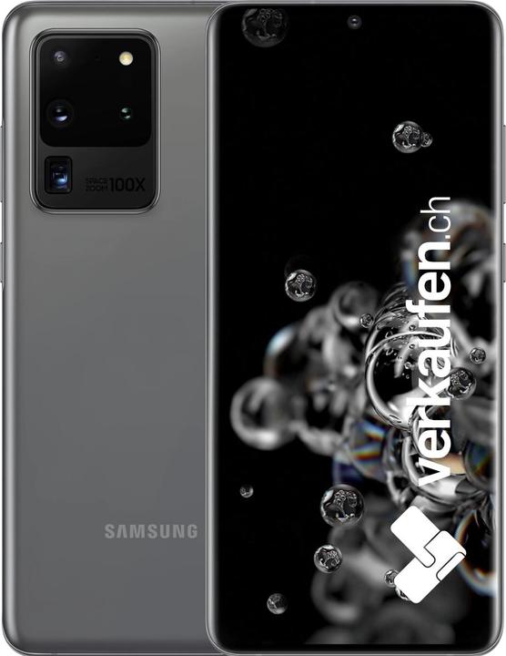 Image du produit verkaufen.ch Galaxy S20 Ultra Dual SIM 5G (512 Go, Cosmic grey, 6.90", 108 Mpx, Double SIM hybride, A / Comme neuf)