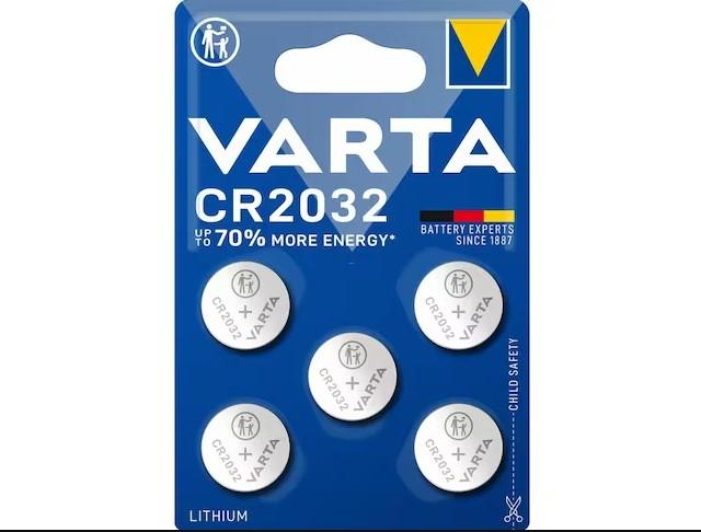 Productafbeelding Varta Cr2032 (5 Pcs., CR2032, 230 mAh)