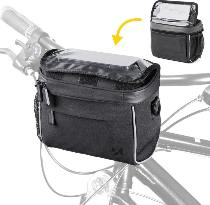 Produktbild Wozinsky Fahrrad Lenkertasche Fahrrad Umhängetasche juodas (WBHBB-01) (3.50 l, Lenkertasche)