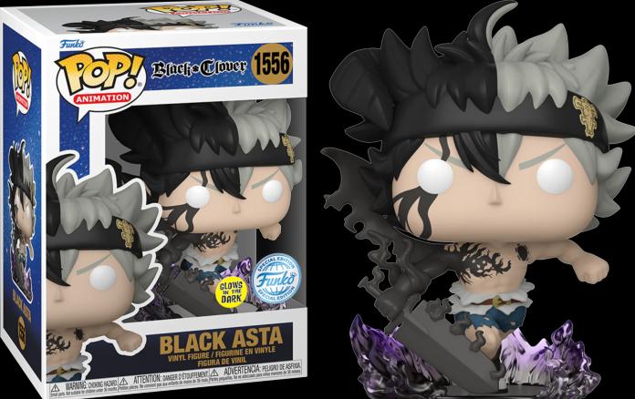 Image du produit Funko POP! Black Clover Black Asta Exclusive Phosphorescente