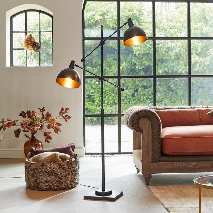 Produktbild Loberon Stehlampe Charmoire antikbraun/schwarz (E27)