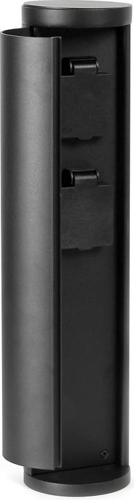 Actual product image Wiltec Outdoor Socket with Double Mains Outlet for Garden in Waterproof Aluminium Cylinder with IP Standard