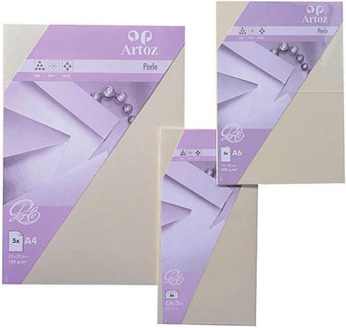 Actual product image Artoz Pearl envelopes white (B6, 5 x)