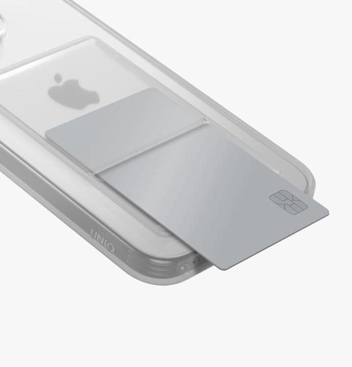 Immagine prodotto Uniq etui Air Fender ID iPhone 15 Pro 6.1" nudo trasparente Cardslot (Apple iPhone 15 Pro)