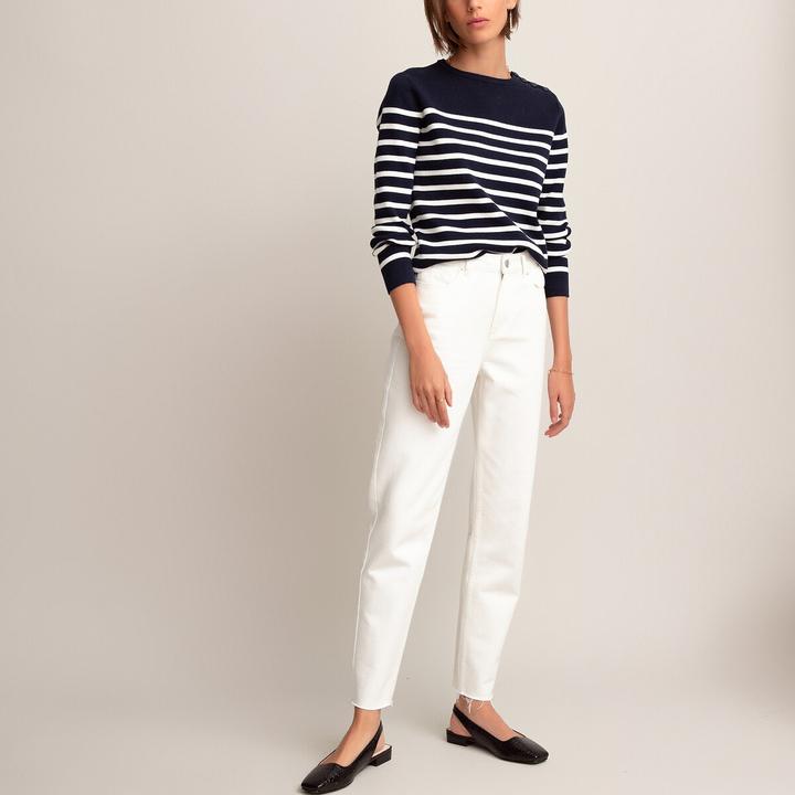 Produktbild La Redoute Collections Matrosenpullover aus Bio-Baumwolle (L)