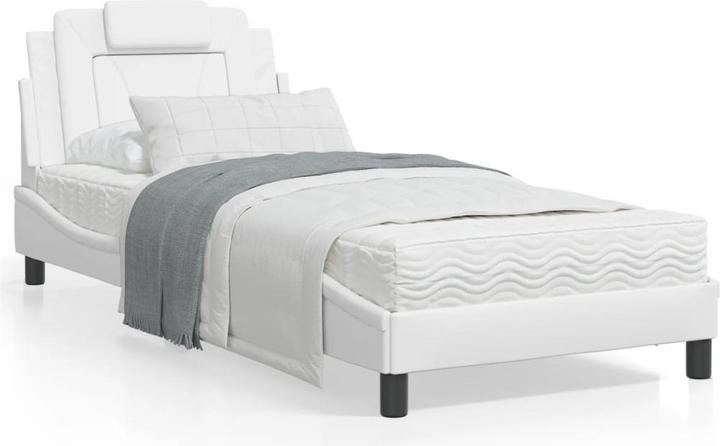 Produktbild VidaXL Bett mit Matratze 80 x 200 cm Kunstleder (80 x 200 cm)