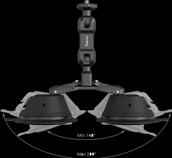 Produktbild SmallRig Halterung Port. Dual Suction Cam Mount SC-2K (Diverses Video Zubehör)