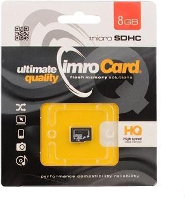 Produktbild IMRO 10/8G Speicherkarte 8 GB MicroSDHC Klasse 10 (8 GB, microSDHC, U1, UHS-I)