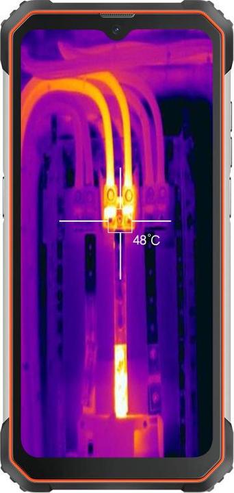 Blackview BL8800 Pro 5G (FLIR - Ecran de 6.58" - 128 Go, 8 Go RAM) Orange (128 Go, Orange, 6.58")